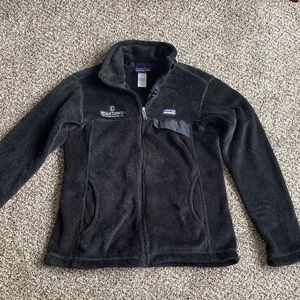 Patagonia  Synchilla  BLACK ZIP UP  jacket large women’s